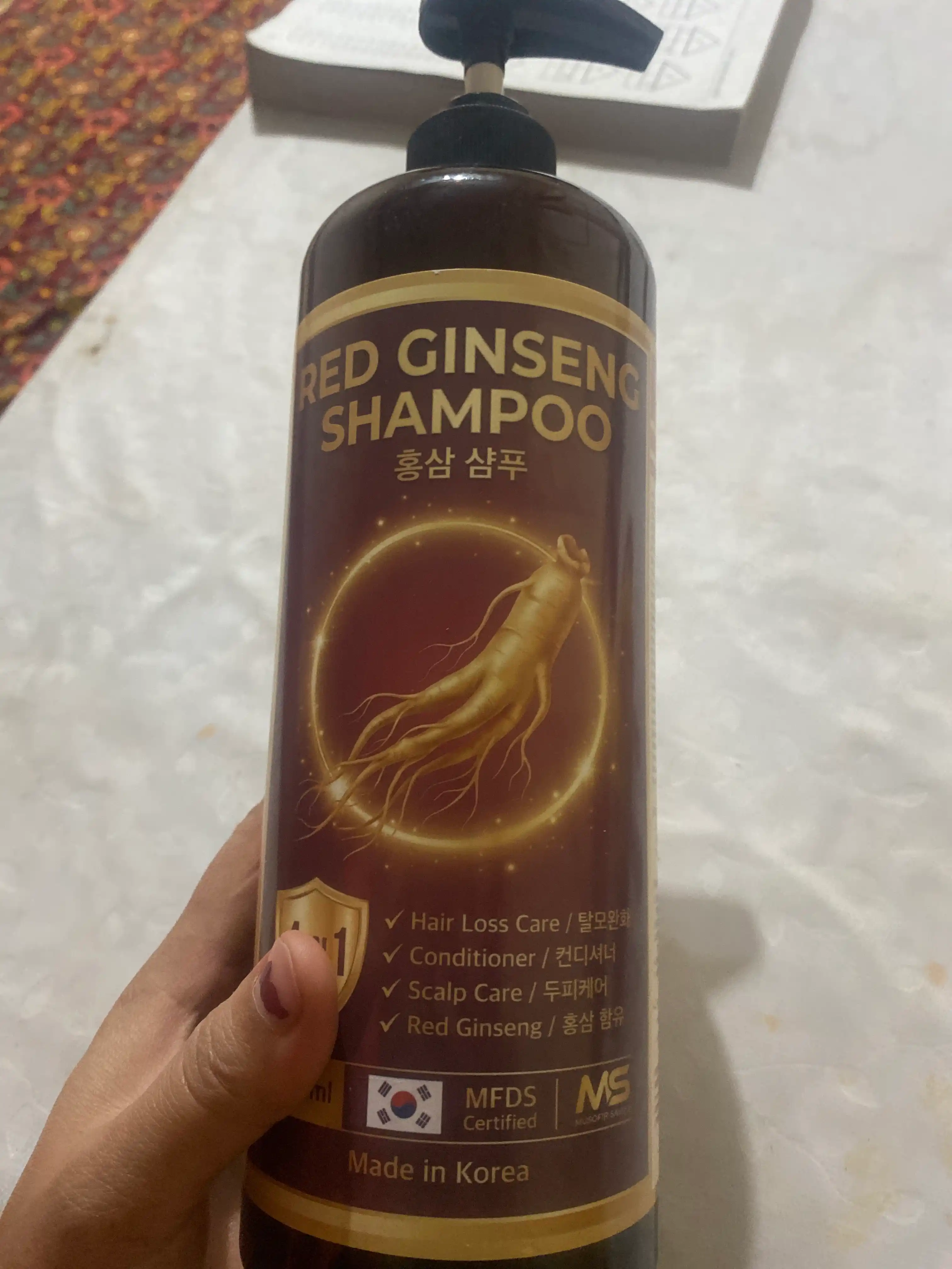 Soch to'kilishiga qarshi jenshenli shampun, 1L