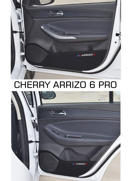 CHERY ARRIZO 6 PRO avtomobili uchun ostona qoplamalari, karbonli, o‘zi yopishadigan