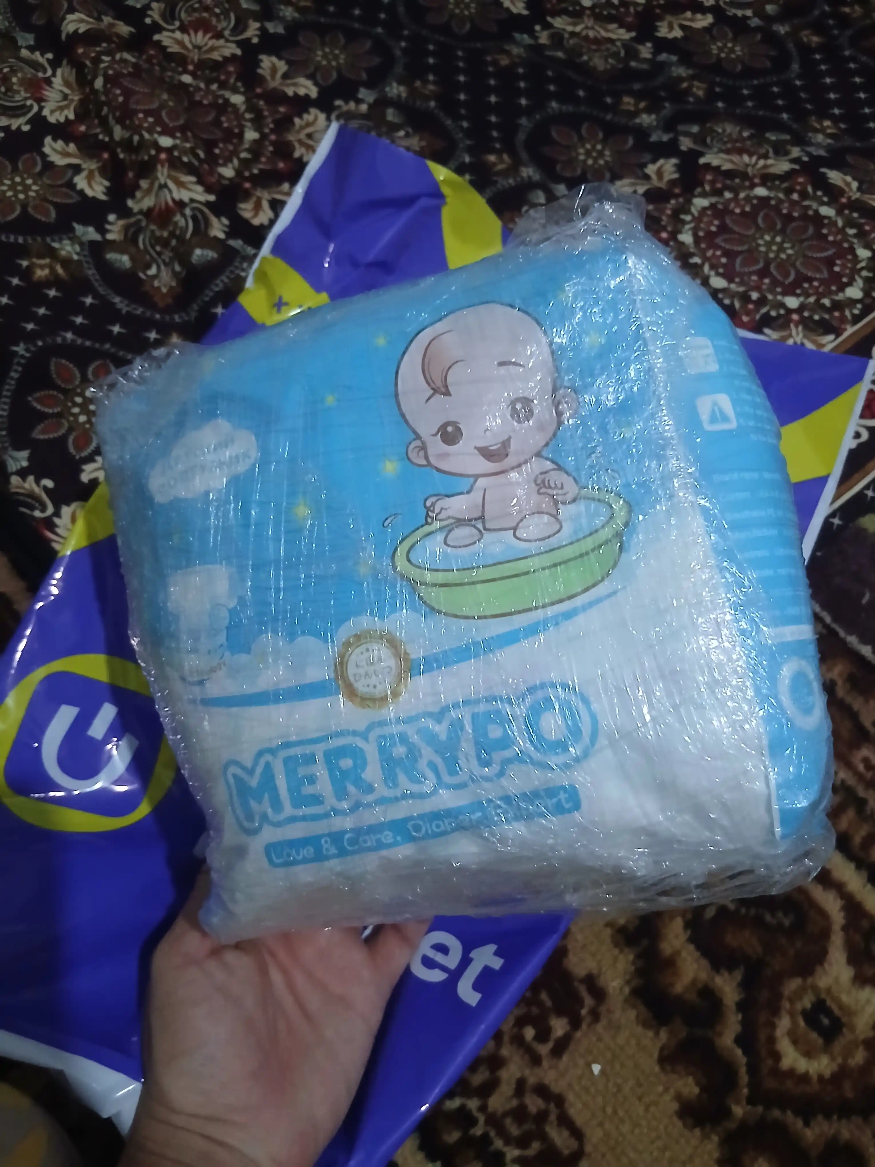 Подгузники Merrypo размер 1-6 (NB-XXL), дышащие, быстрое впитывание, японская технология