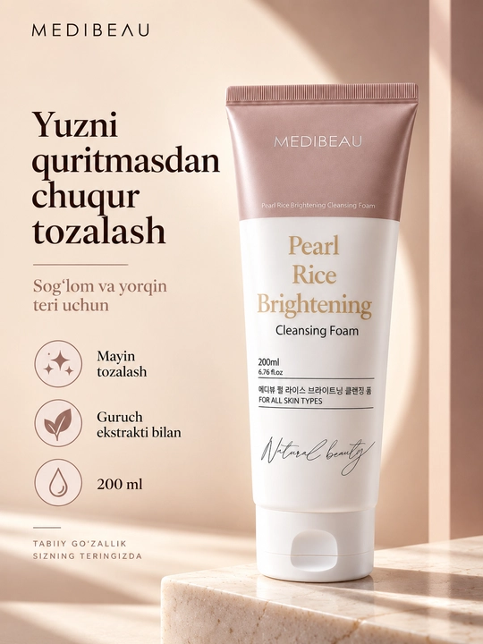Yuvish uchun gel, tozalovchi ko‘pik, penkalar yuz uchun, umivalka yuz uchun, gel - 
