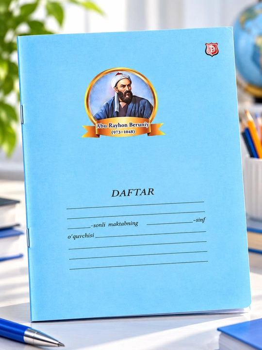12 va 48 varaqli katak chiziqli daftar, maktab va kundalik yozuvlar uchun