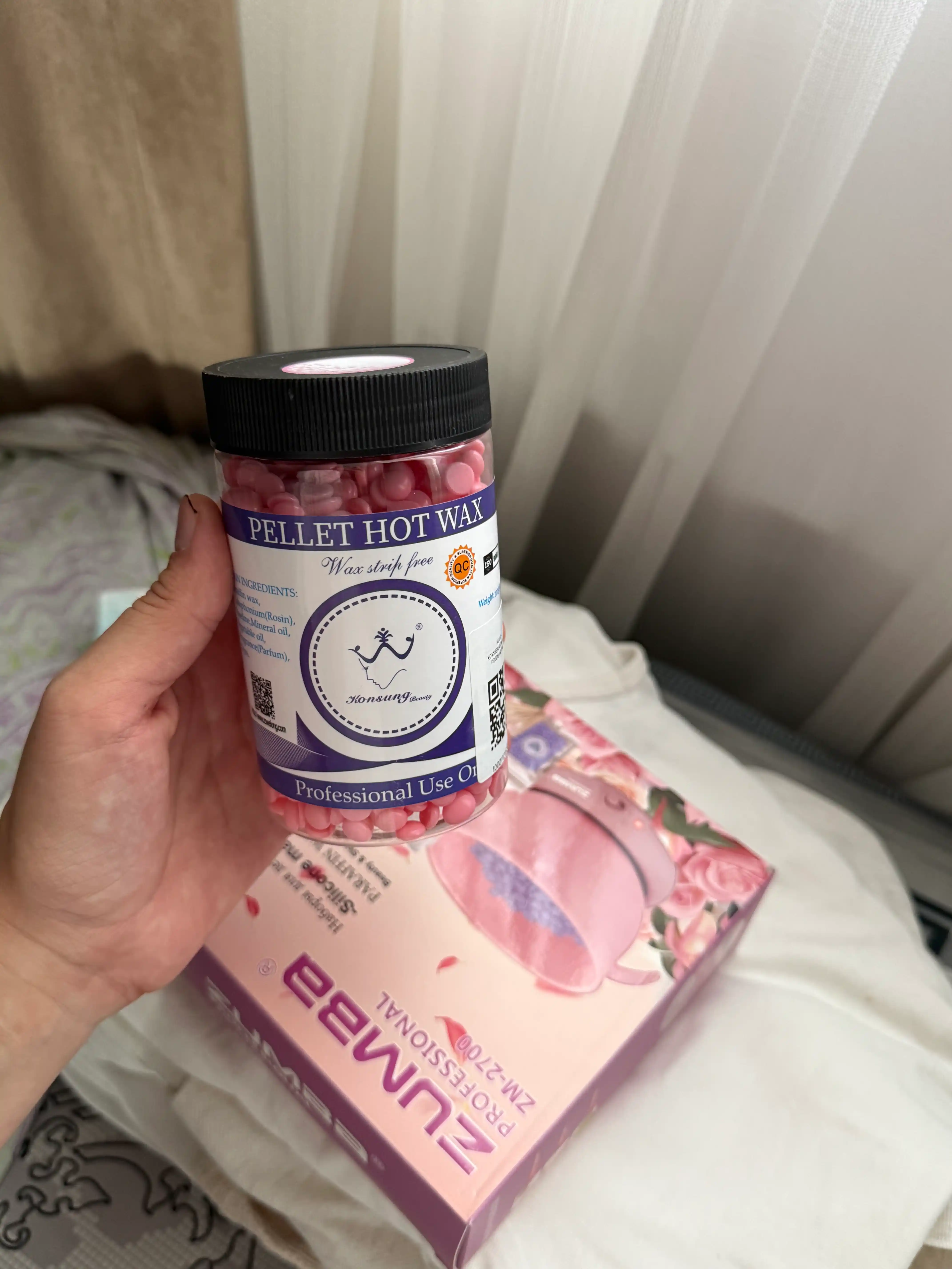 Konsung Beauty Hot Wax Depilyatsiya uchun plyonkali donador mum