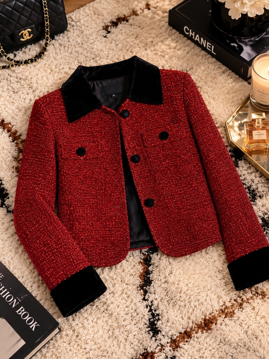 Zamonaviy ayollar tvid jaketi - klassik jaket - 