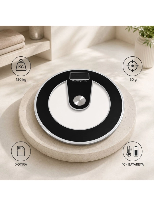 Aqili pol tarozisi, elektron, fitnes uchun, LM-ES0808/LM-ES0909 - 
