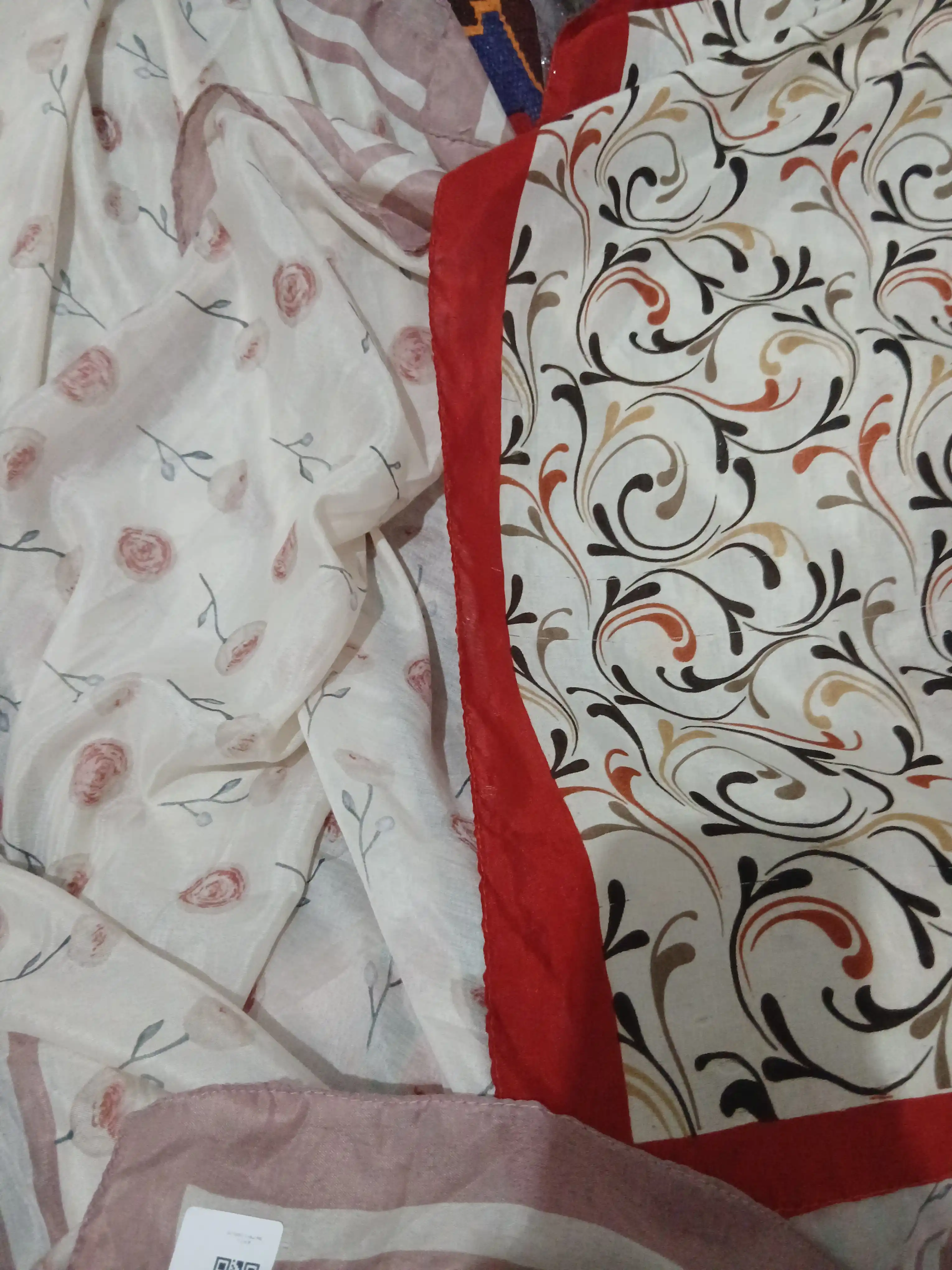 Ayollar va qizlar uchun paxta ro‘mol, hijob, 110 x 110