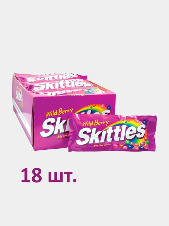 Skittles Лесные Ягоды (EU) 95 г × 18 шт - 