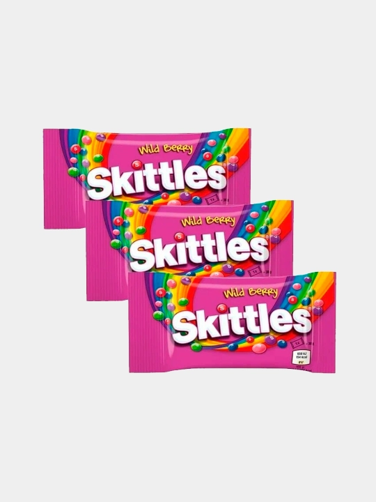 Skittles Лесные Ягоды (EU) 95 г × 3 шт - 