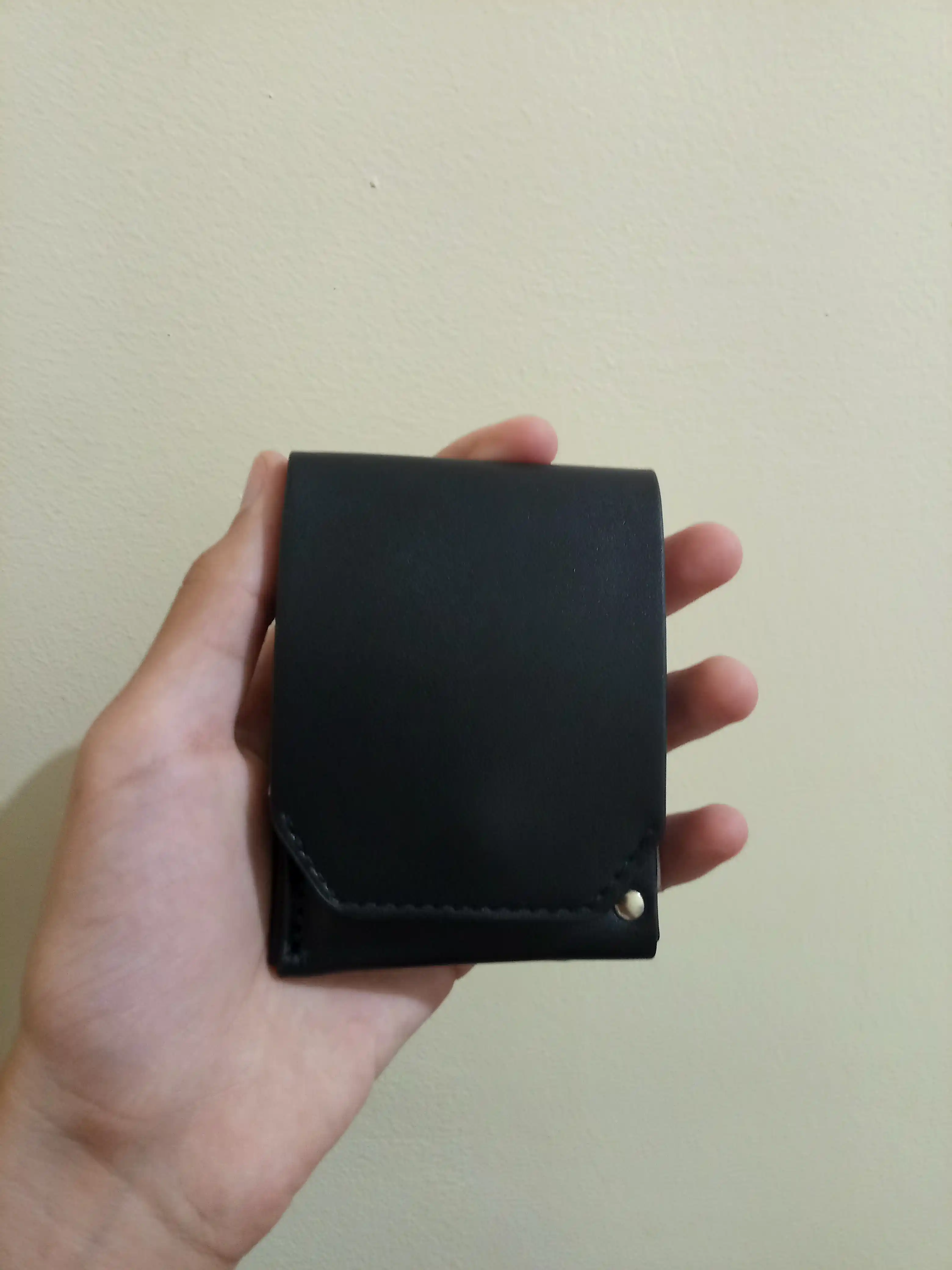 Erkaklar hamyoni, kartxolder, qisqichli, kartalar va pullar uchun eko-charm mini-hamyon