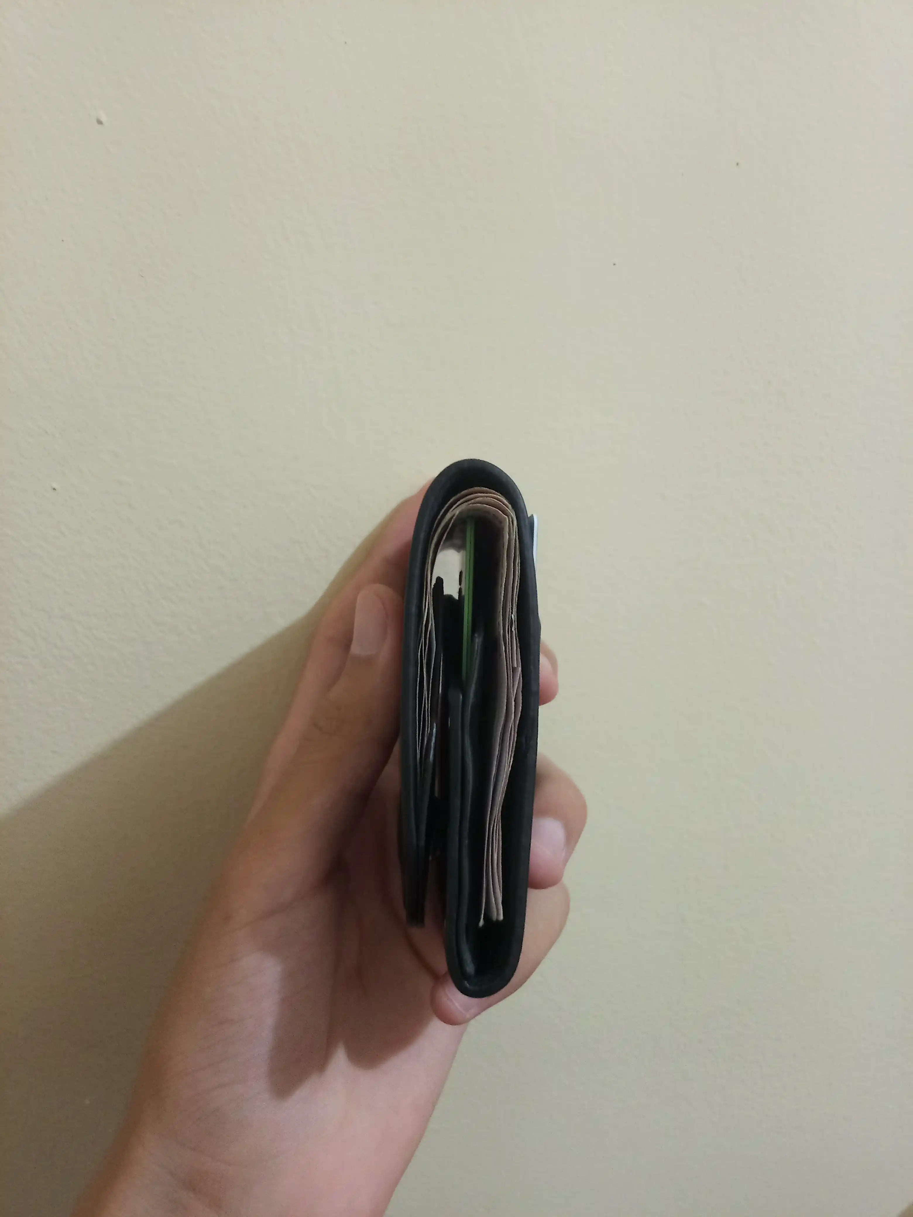 Erkaklar hamyoni, kartxolder, qisqichli, kartalar va pullar uchun eko-charm mini-hamyon