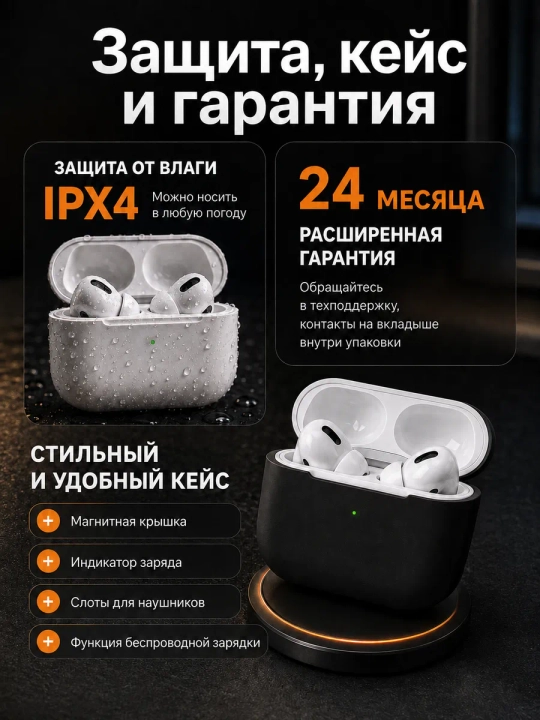 IPhone va Android uchun A.Pods PRO 2 simsiz quloqchinlari