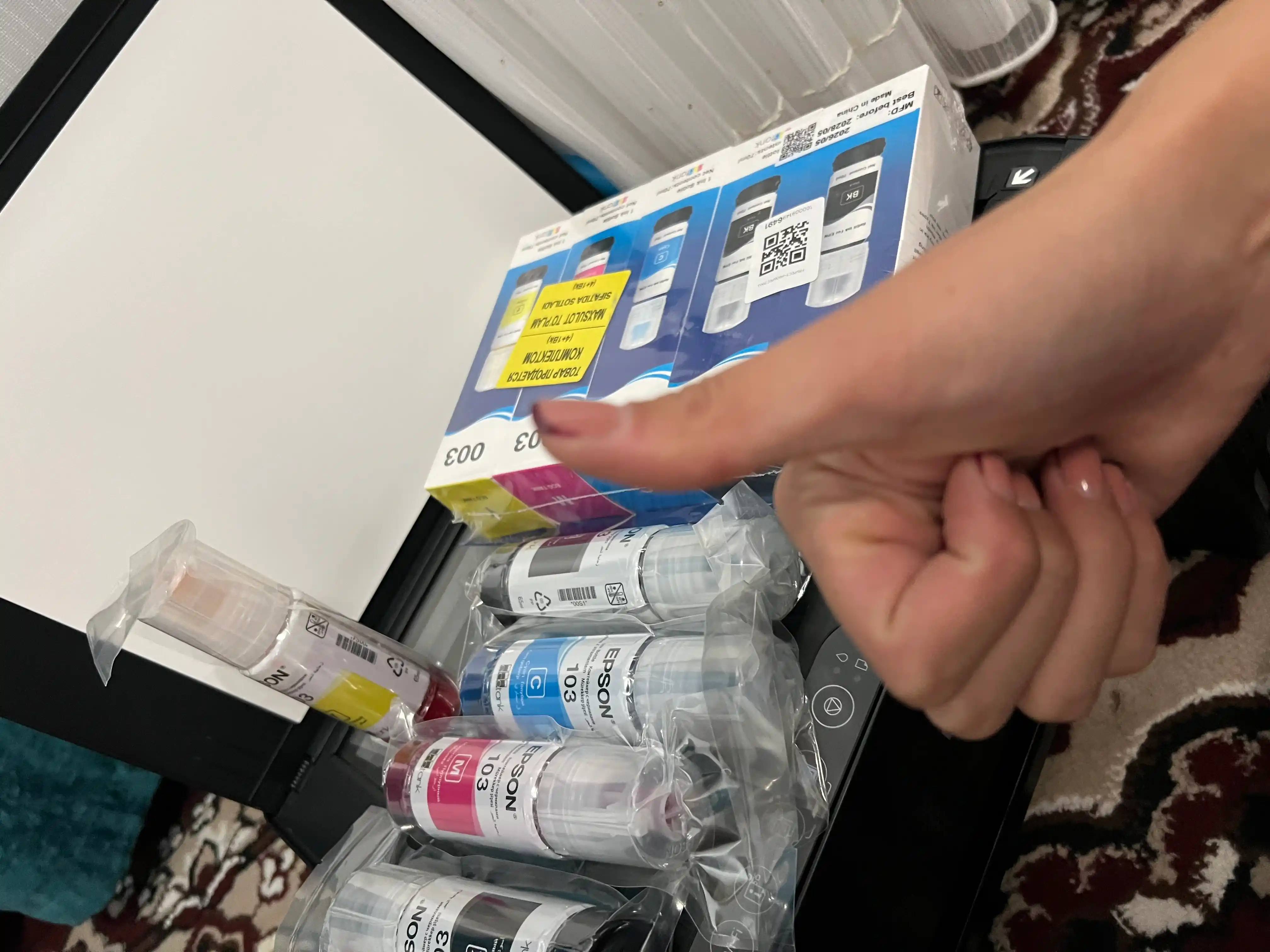 Epson EcoTank (003) markali bo‘yoq, siyoh, L3100, L3218, L3150, L3200, L3210, L3250, L3258