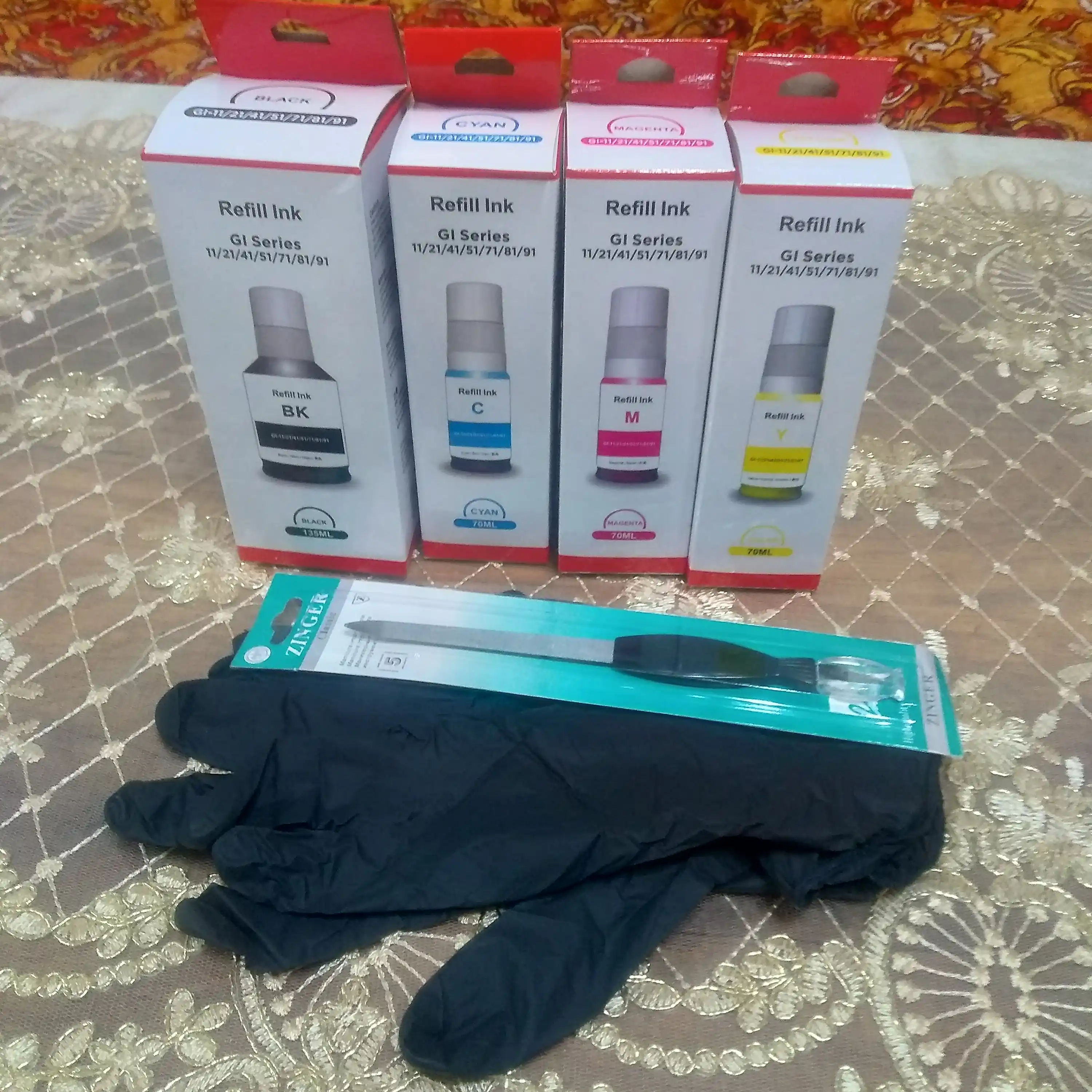 Чернила Canon GI-41 Refill Ink BK C M Y для PIXMA G1420 G2420 G3420 принтеров