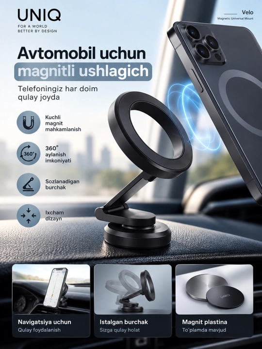 Telefon ushlagich, magnitli ushlagich, avto ushlagich, mashina uchun holder