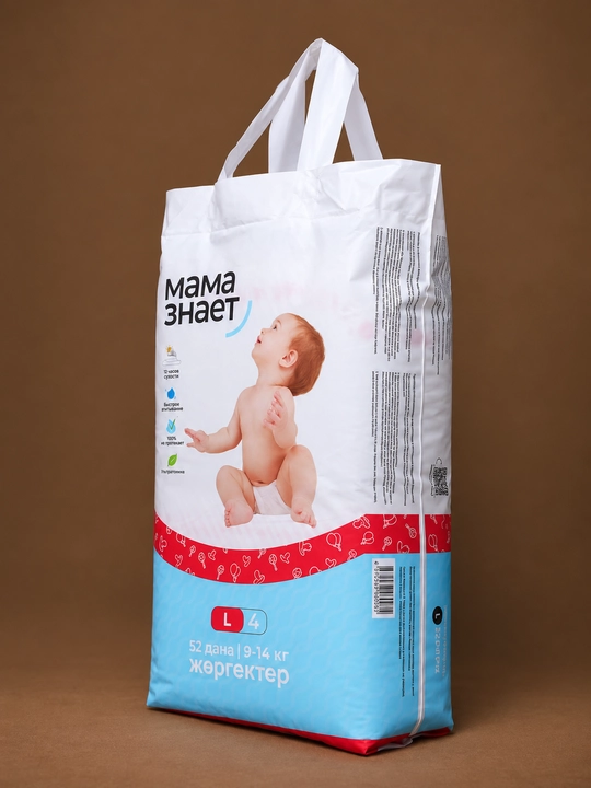 Подгузники Mama Znayet для детей — мягкие и комфортные, салфетки в подарок 