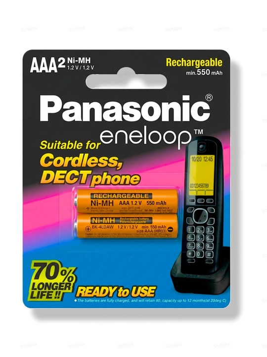 Panasonic аккумулятор для радиотелефона, батарейки на домашний телефон - 