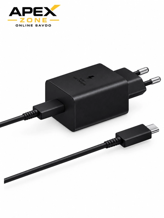 45W PD Tezkor Zaryadlovchi Adapter, USB-C, 5A Kabel bilan