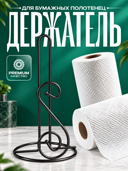 Держатель для бумажных полотенец, подставка для полотенец, кухонный аксессуар - 