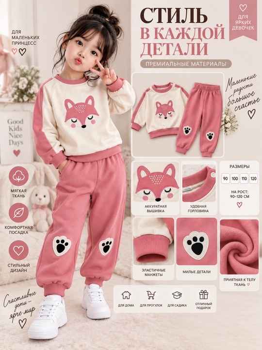 Спортивный костюм для девочки - 