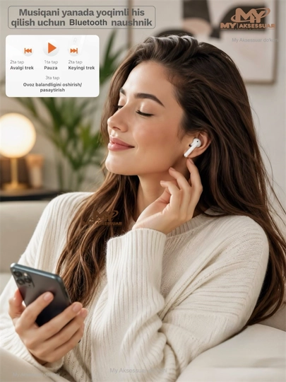 Simsiz quloqchin 3-avlod animatsiyali bluetooth naushnik barcha turdagi smartfonlar uchun