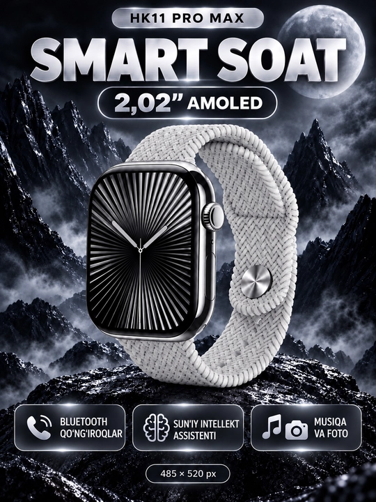 Смарт-часы HK11 Pro Max, умные часы с Bluetooth-звонками, smart watch для Android и iOS