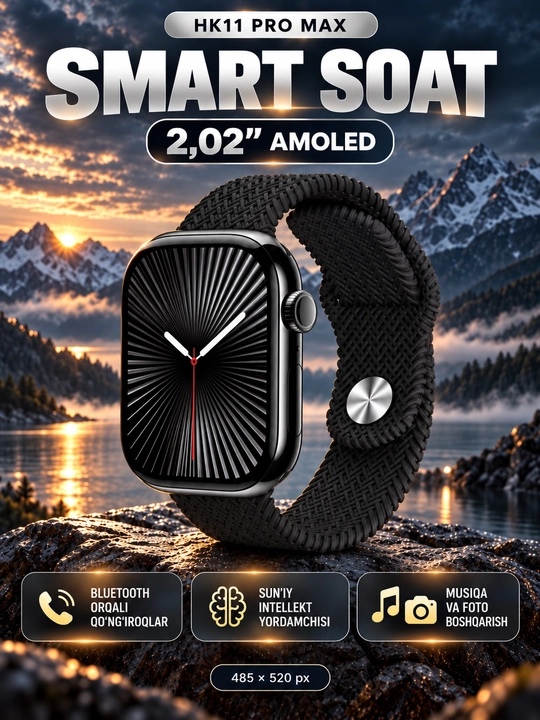 Смарт-часы HK11 Pro Max, умные часы с Bluetooth-звонками, smart watch для Android и iOS