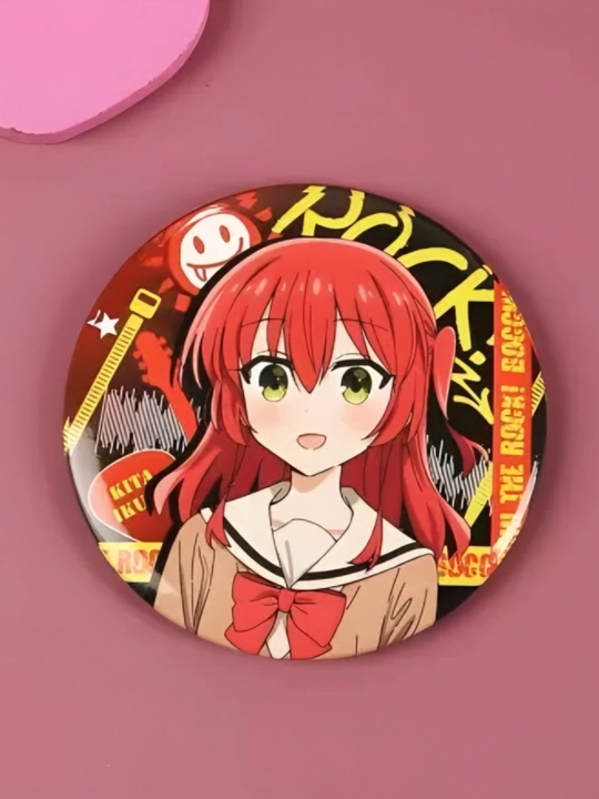 Bocchi the Rock anime dizaynli 58 mm nishon - 