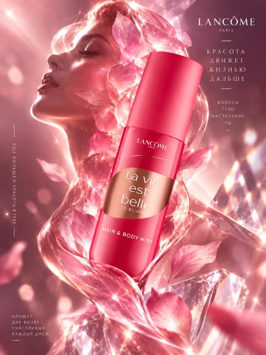 Lancôme La Vie Est Belle soch va tana uchun xushbo‘y mist, ayollar uchun xushbo‘y sprey