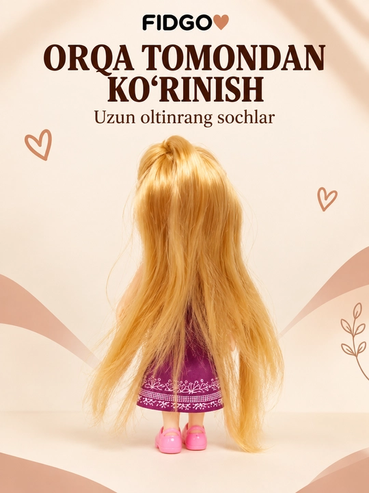 Куклы FIDGO с одеждой и аксессуарами, игровые наборы для переодевания