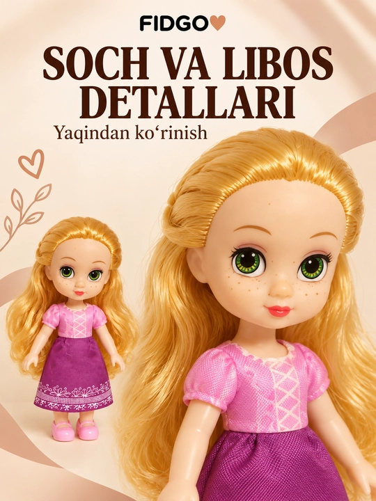 Куклы FIDGO с одеждой и аксессуарами, игровые наборы для переодевания