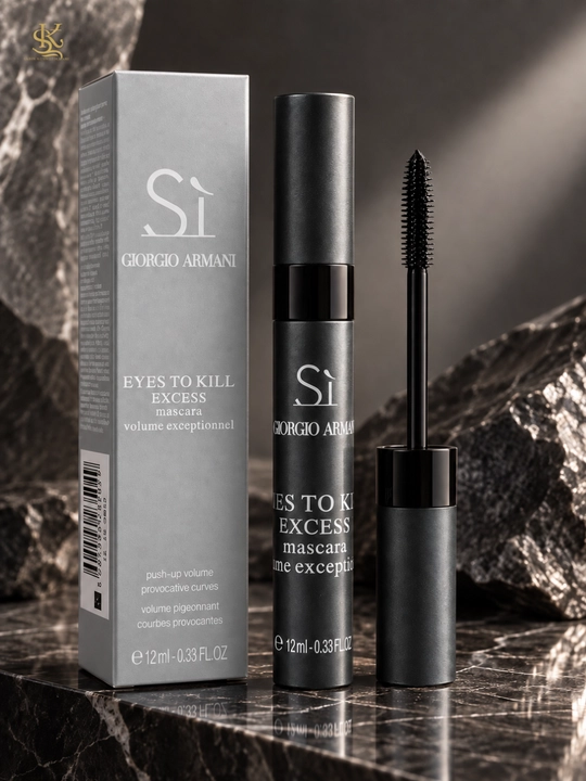 Kipriklar ucun qora tush Giorgio Armani Sì Eyes To Kill Excess, hajm beruvci maskara, 12 ml