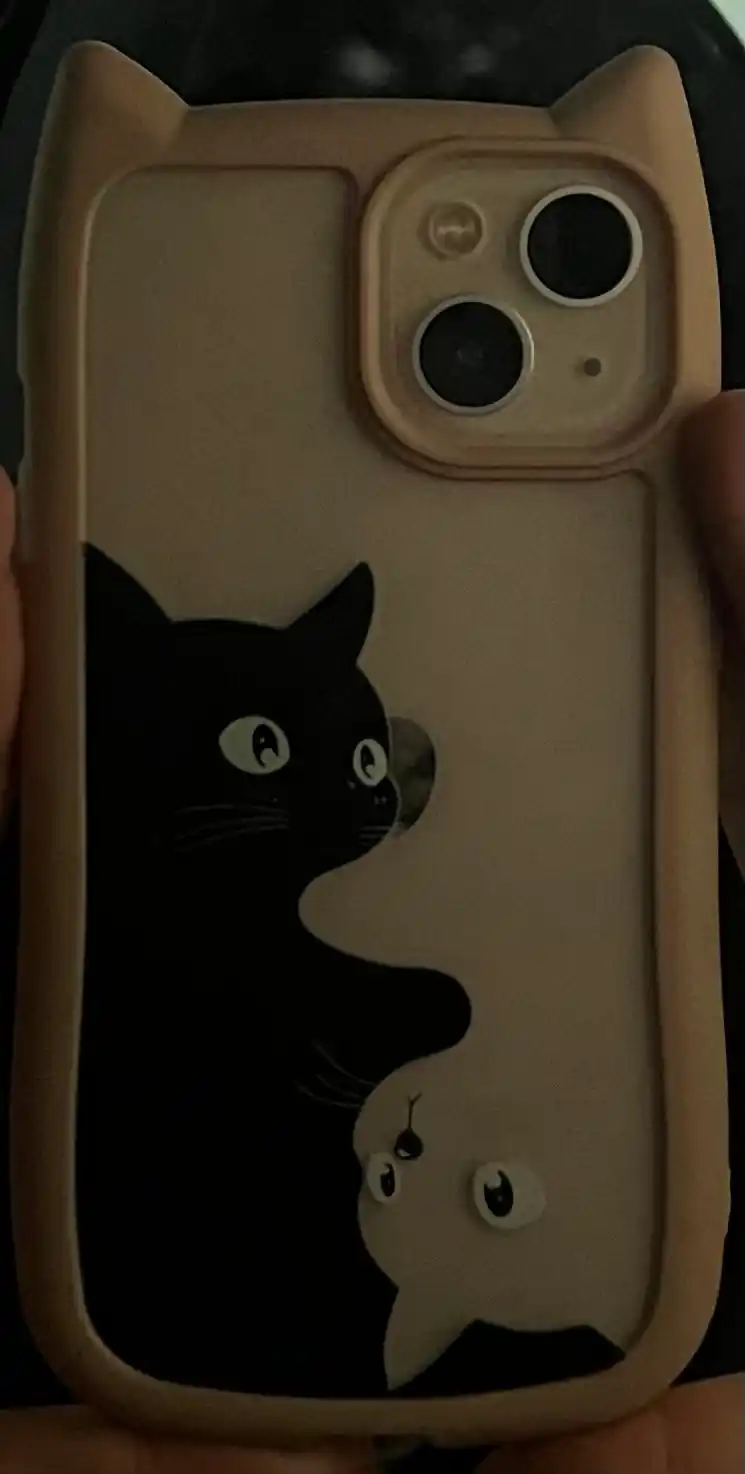 3D принт чехол с кошачьими ушками для iPhone 11, 12, 13, 14, 15, 16, 17, PRO MAX
