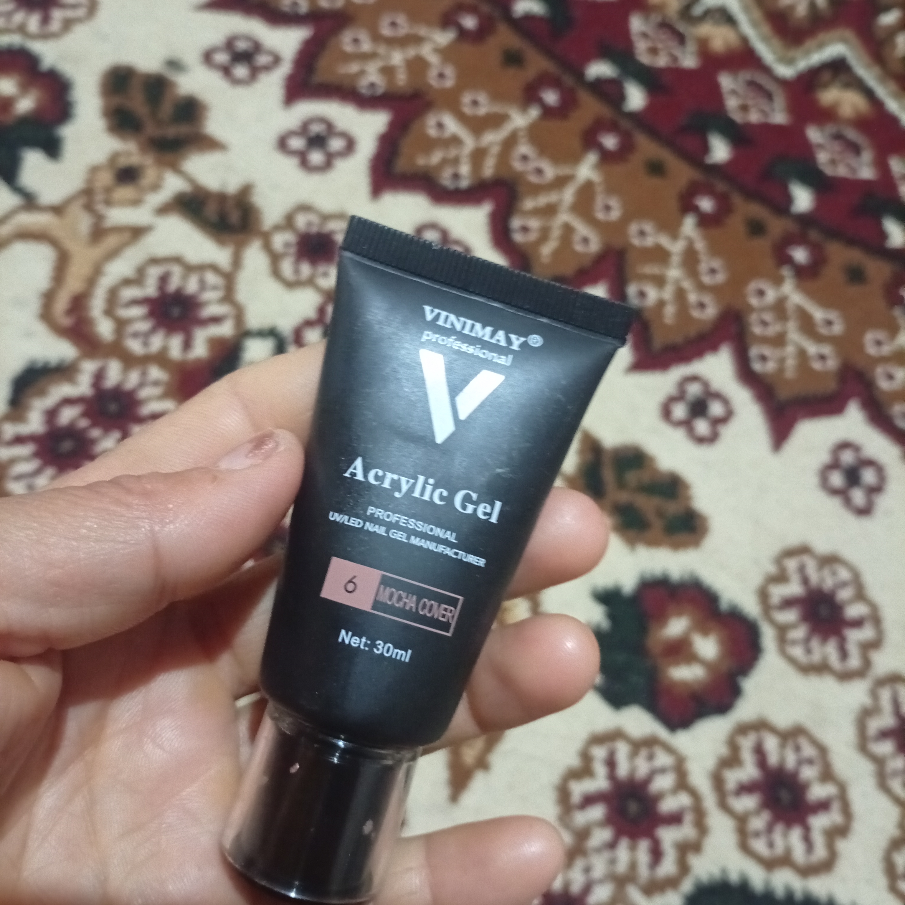 Акриловый гель VINIMAY Acrylic Gel для наращивания и укрепления ногтей UV/LED, 30 мл