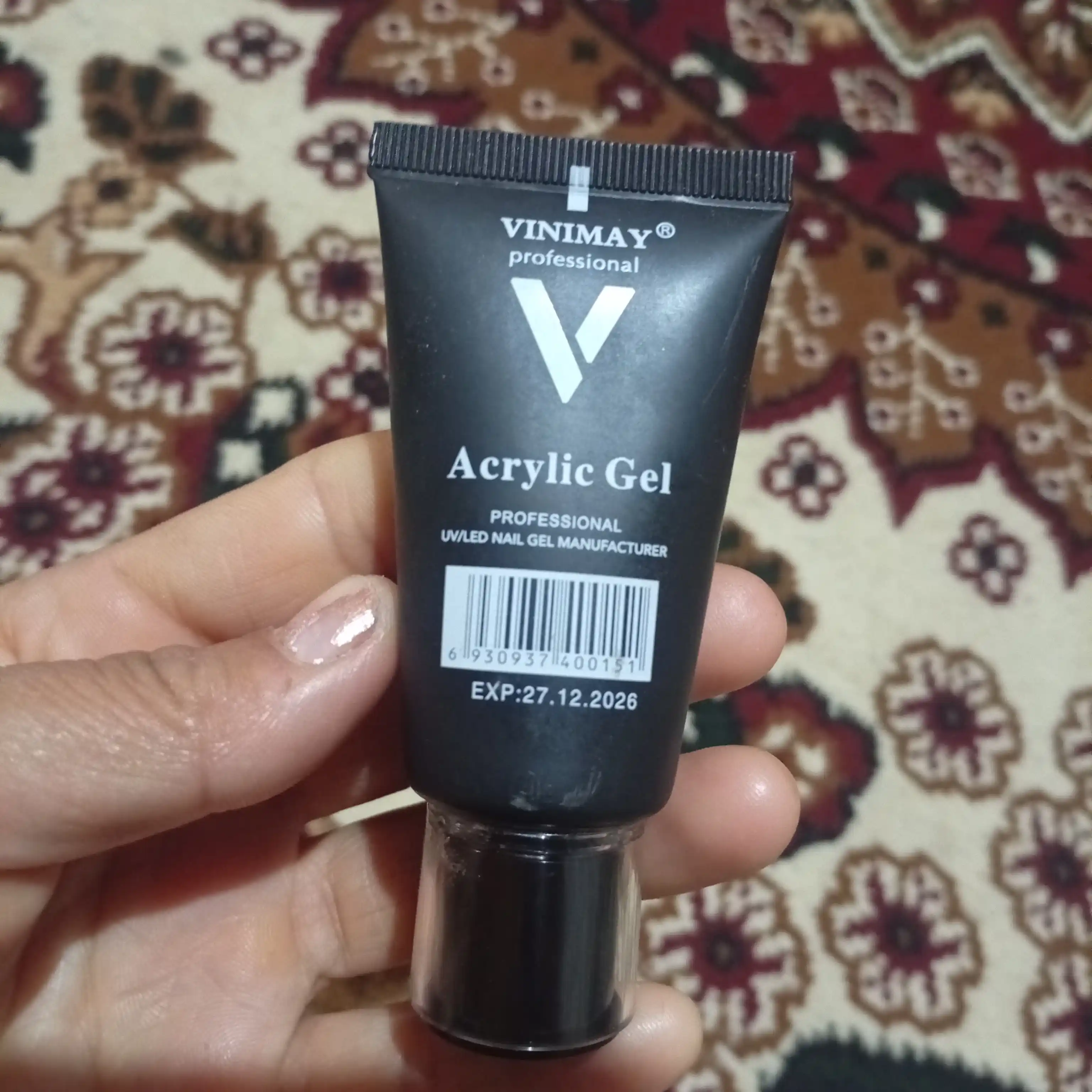 Акриловый гель VINIMAY Acrylic Gel для наращивания и укрепления ногтей UV/LED, 30 мл