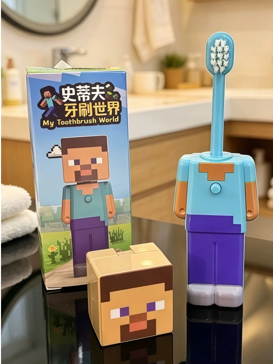 Minecraft va boshqa qahramonli bolalar tish chotkasi