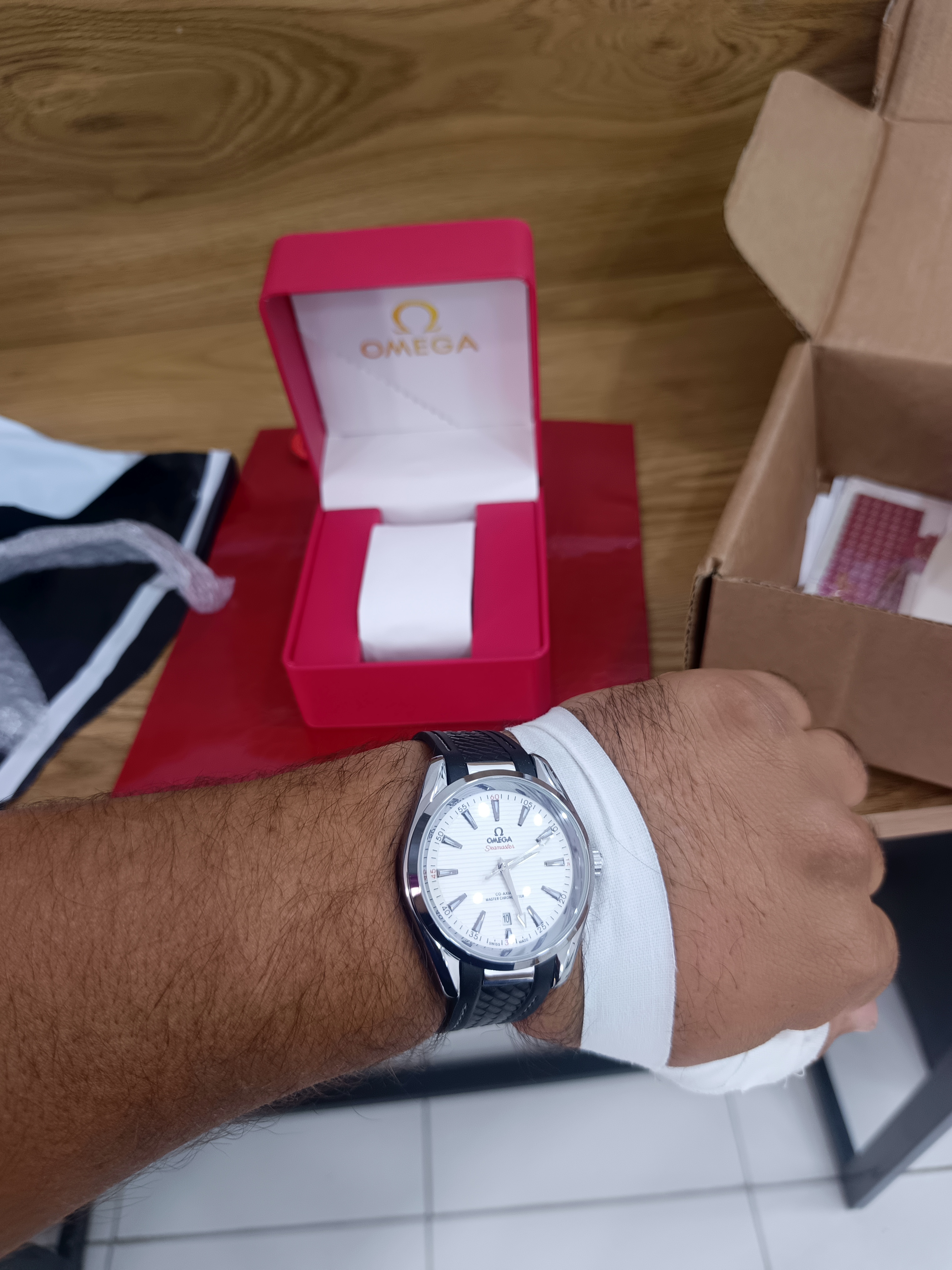 Мужские часы с автоподзаводом, механические, стиль Omega Seamaster