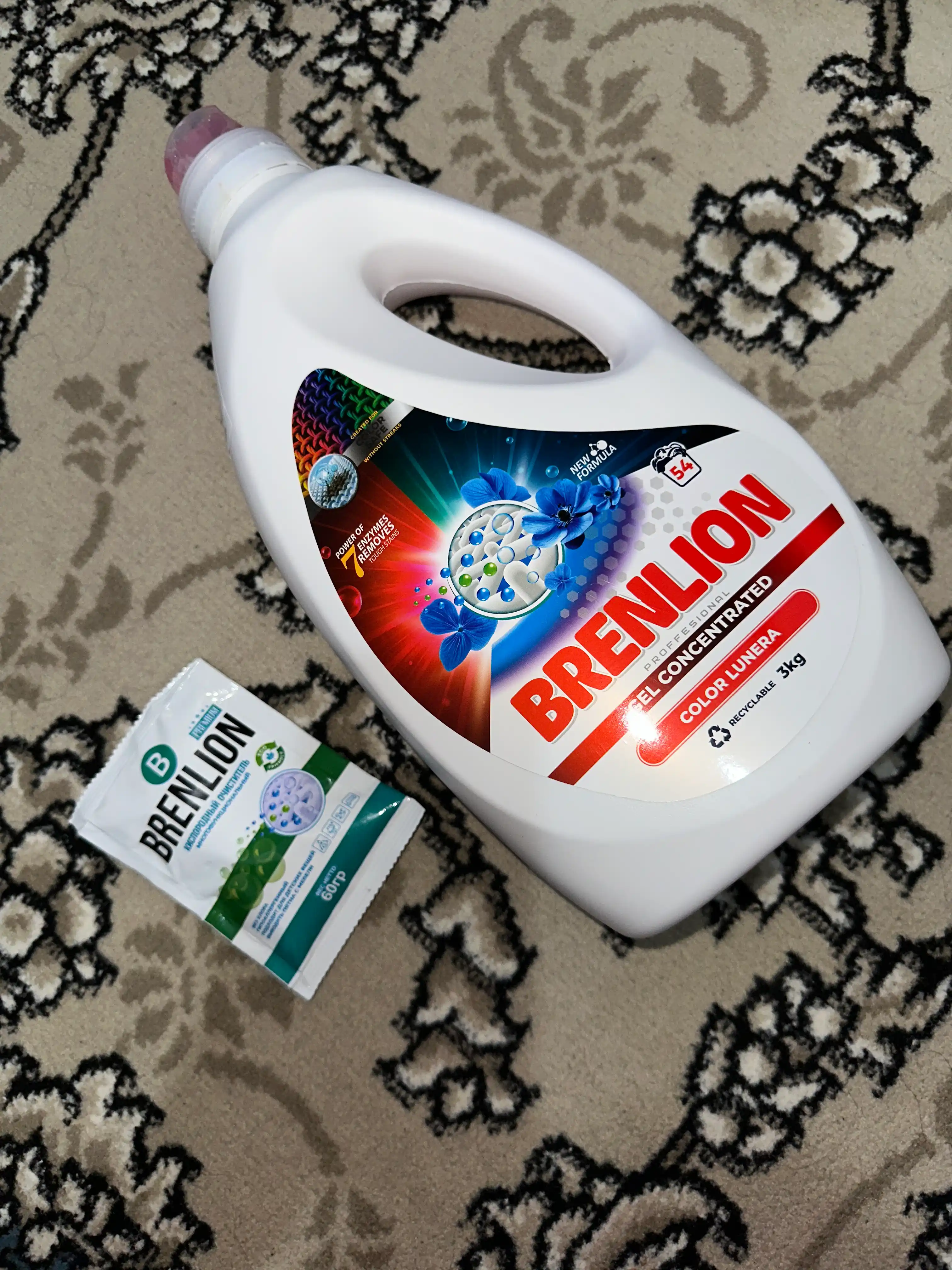 Гель для стирки Brenlion, жидкий порошок для цветного белья, стиральный гель автомат