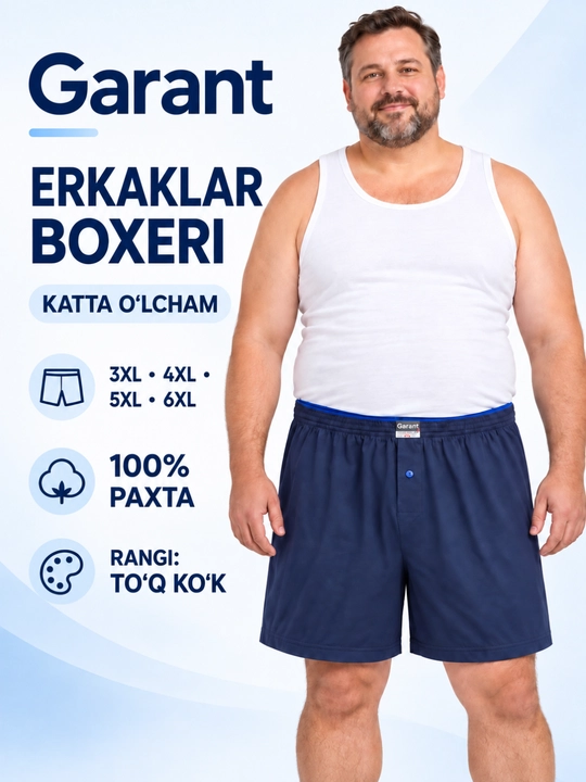 Erkaklar ichki kiyimi, trusu, trusular, katta o'lchamli trusi, katta o'lchamli ichki kiyim - 
