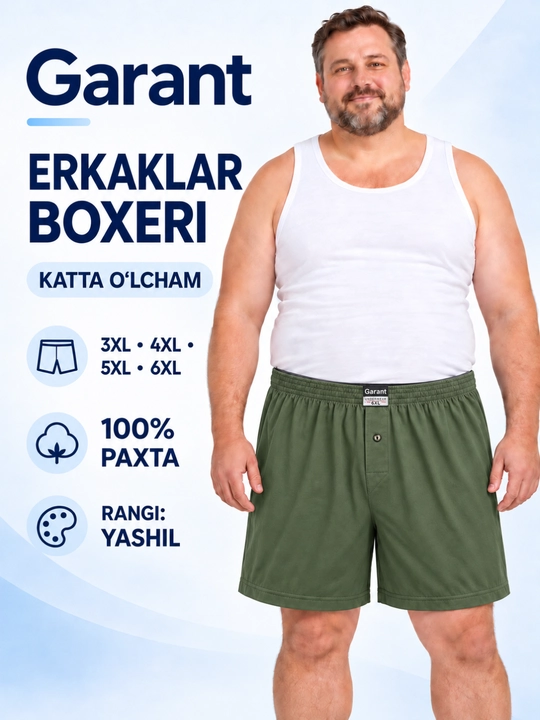 Erkaklar ichki kiyimi, trusu, trusular, katta o'lchamli trusi, katta o'lchamli ichki kiyim - 