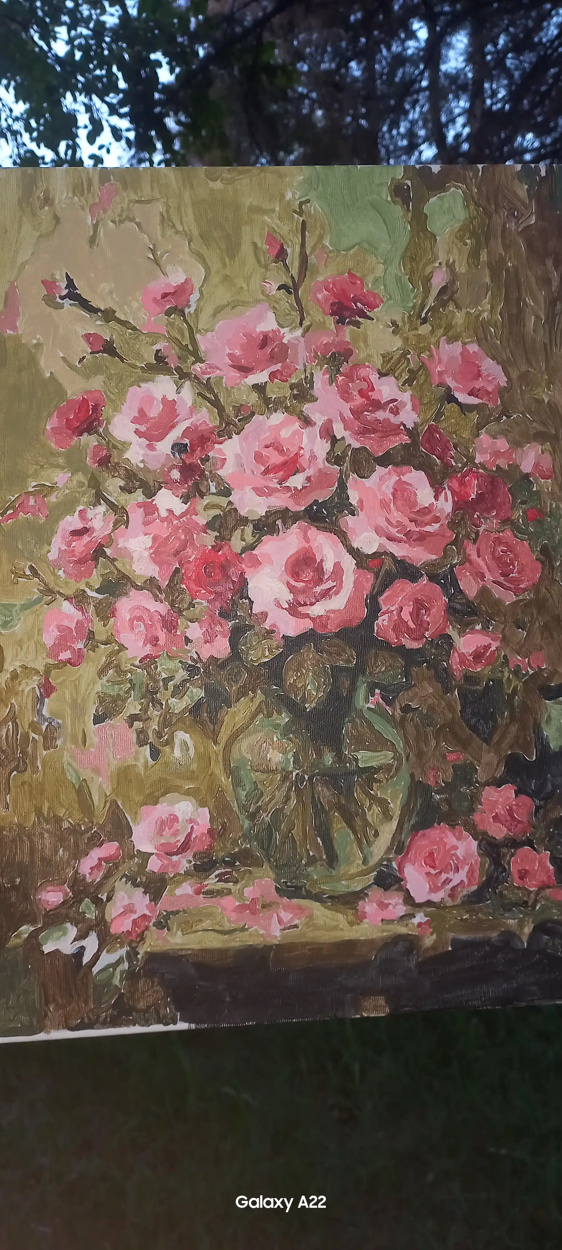 Raqamlar bo'yicha rasm Skystore Gullar, asosli ramkaga tortilgan, 30x40 sm