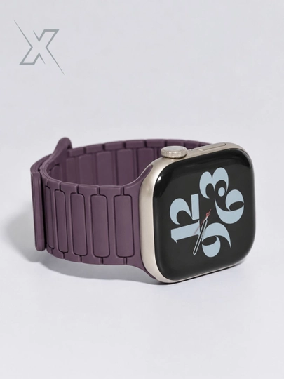 X Magnetic Silicone 4: жидкий силикон, дизайн 3 звена, магнитный ремешок