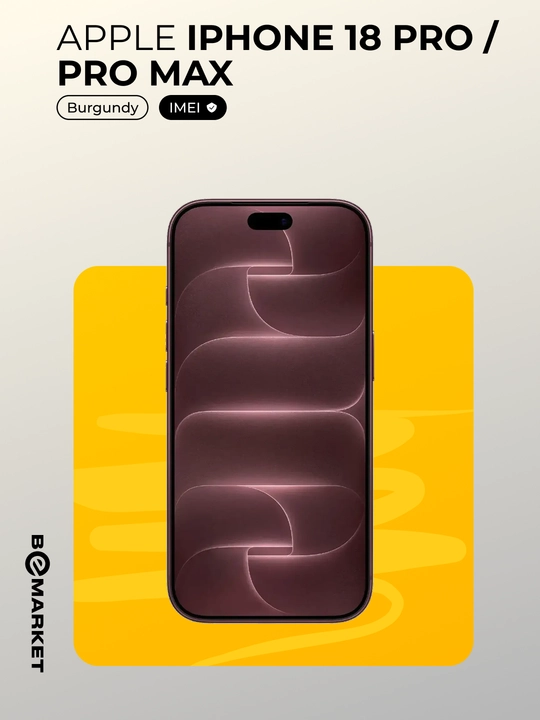 Apple Iphone 18 Pro / Pro Max, SIM + eSIM, IMEI ro‘yxatdan, 1 yil kafolat