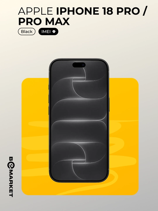 Apple Iphone 18 Pro / Pro Max, SIM + eSIM, IMEI ro‘yxatdan, 1 yil kafolat