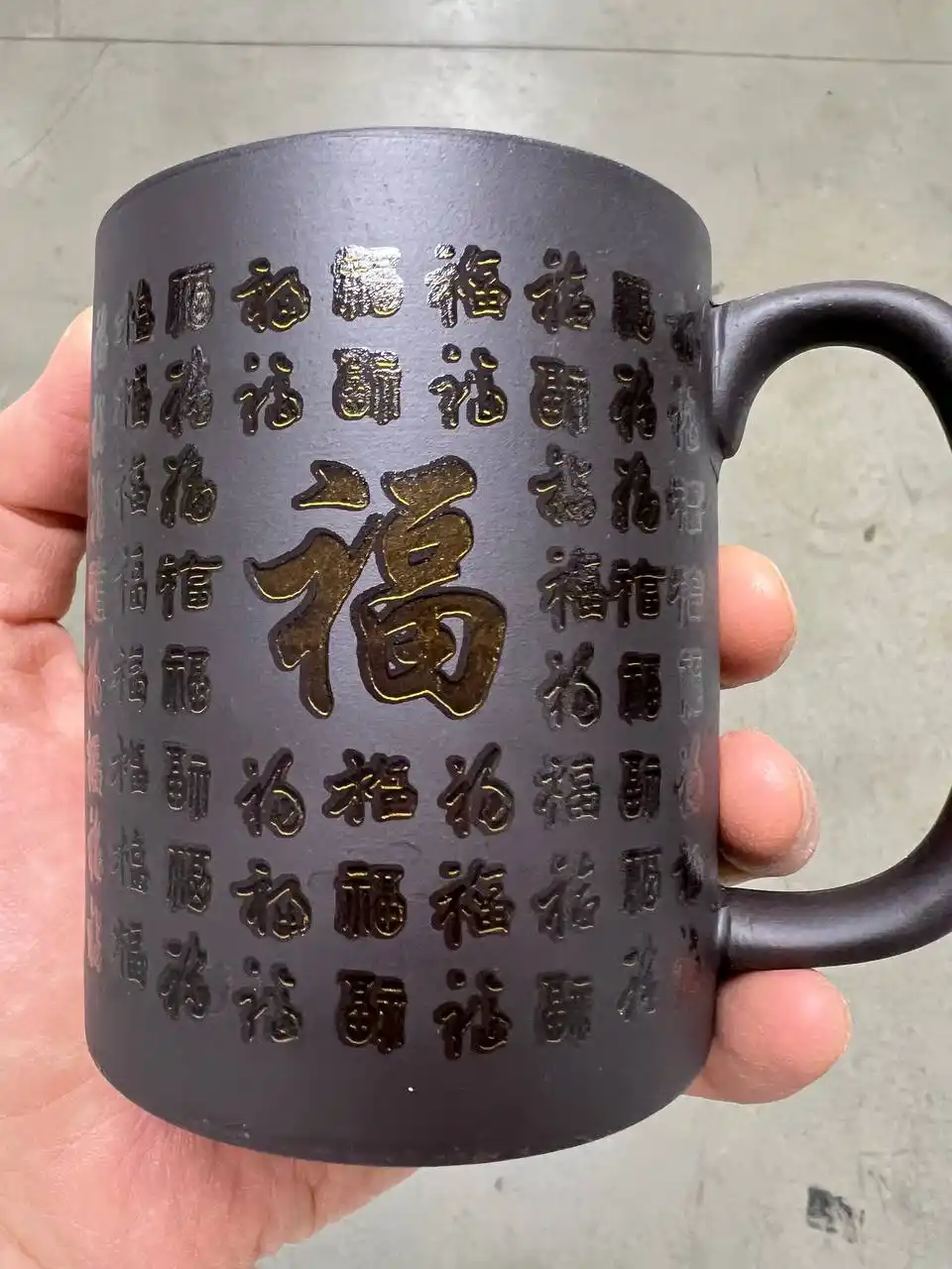 Choy va o‘tli ichimliklar uchun qopqoqli sopol krujka - 250 ml