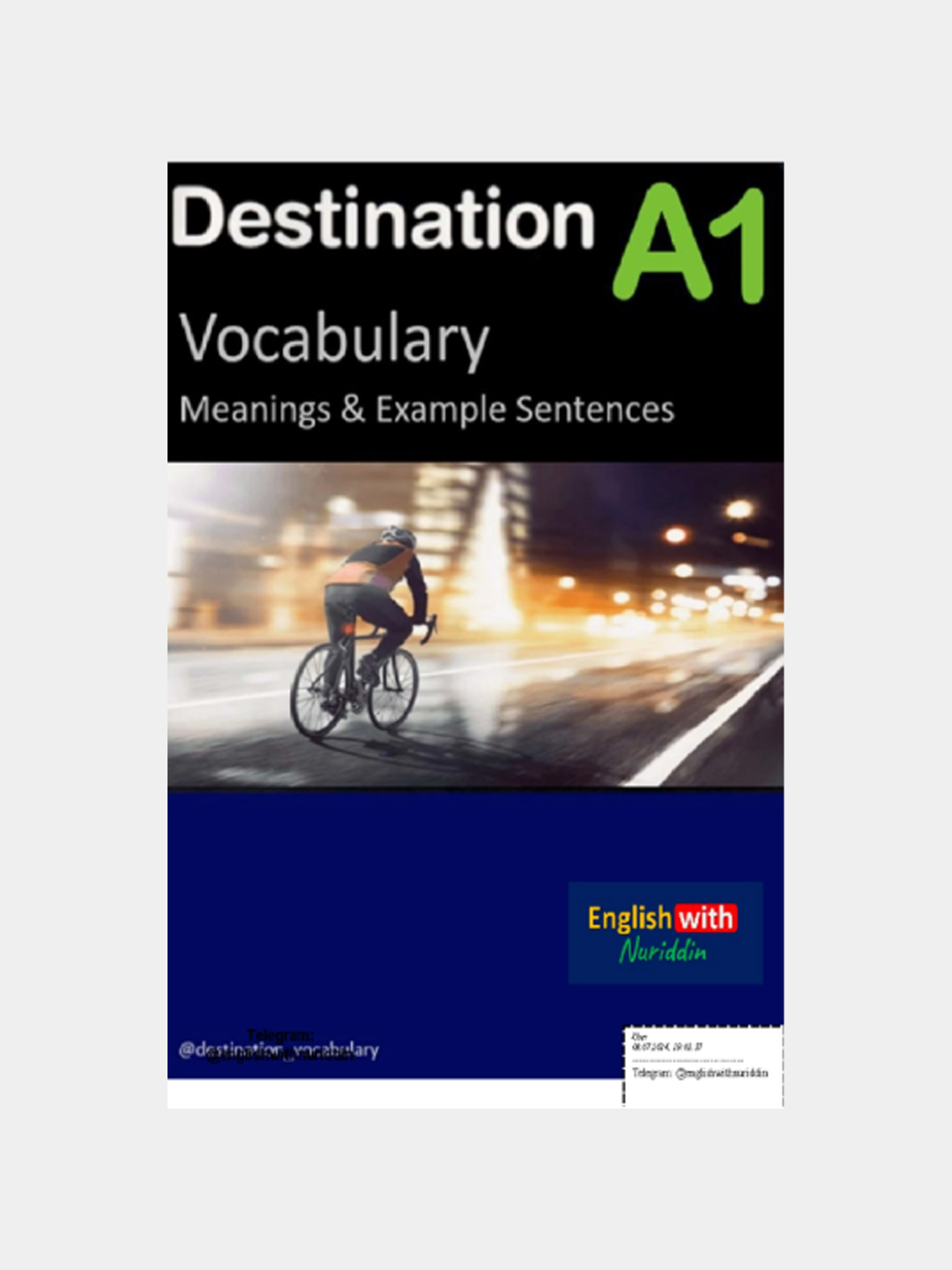 Destination A1 Vocabulary — English with Nuriddin - 
