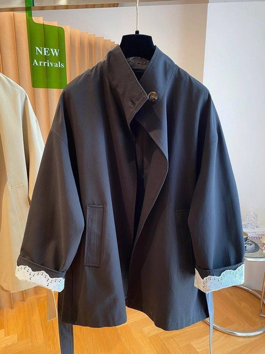 Ayollar vetrovkasi, kapyushonli kurtka, trench oversize, M–4XL — ELLY FASHION