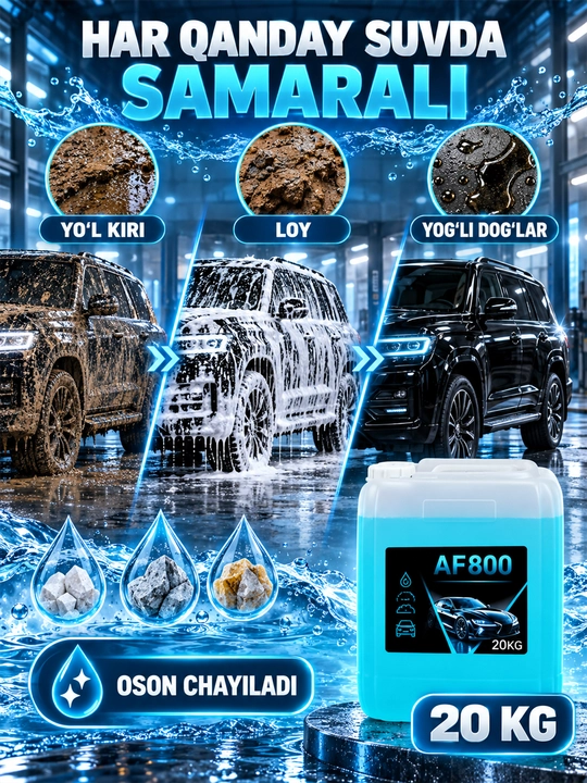 Dr.Active AF 800 faol ko‘pik — kontaktsiz avtomoyka uchun konsentrat, 20 kg