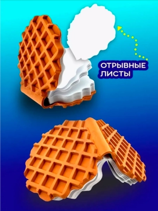 Pechenye va shokolad hidi bo'lgan bloknotlar, shokolad va pechenye ko'rinishida, 3D
