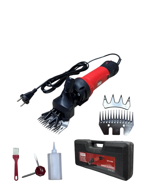 CRAFT 1200 Vt quvvatli 6 tezlikli professional qo‘y qirqish mashinasi, qo‘shimcha tig‘li