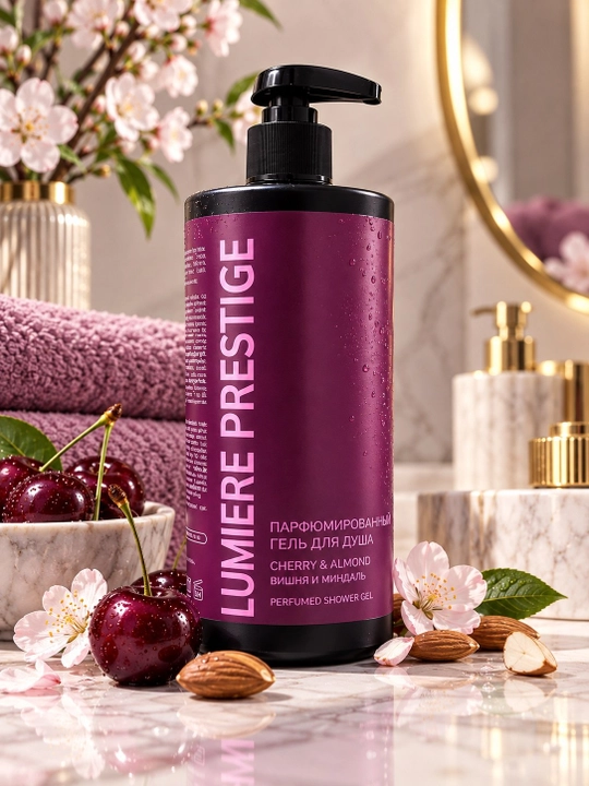Парфюмированный гель для душа Lumière Prestige, 1000 мл - 