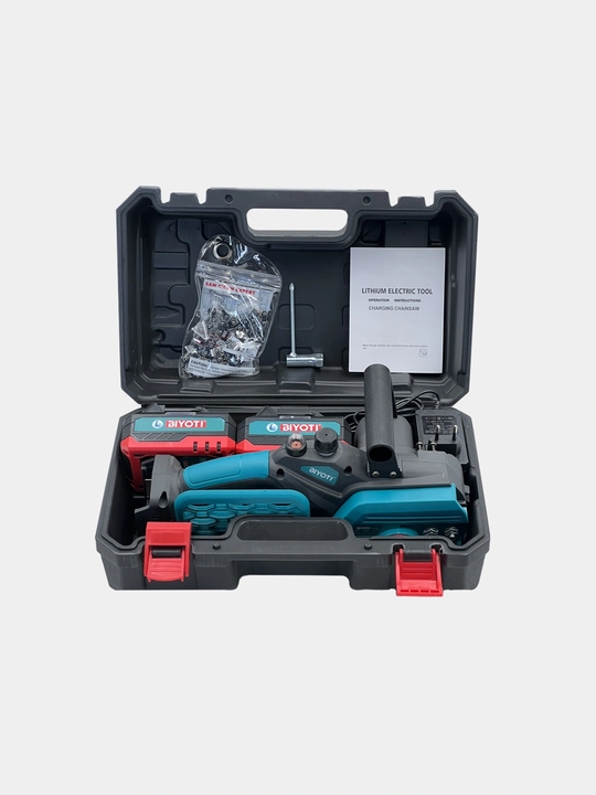 Akkumulyatorli zanjirli arra BIYOTI BYT-124, 20 V, 1200 Vt, 12", 2 ta AKB